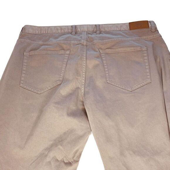 Peter Millar | Gray Flat Front Cotton Modal Blend Pants Size 38 | EUC - Picture 7 of 10